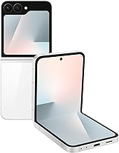 Samsung Galaxy Z Flip7 FE Cell Phone, 256GB AI Smartphone, Unlocked Android, Long Battery Life, 2025, US 1 Yr Manufacturer Warranty, White