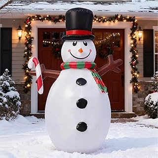 5FT Christmas Inflatables Outdoor Decoration, Snowman Inflatable