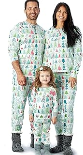 HonestBaby Family Matching Holiday Pajamas 100% Organic Cotton for Men, Women, Kids, Toddlers, Baby Boys, Girls, Unisex, Pets