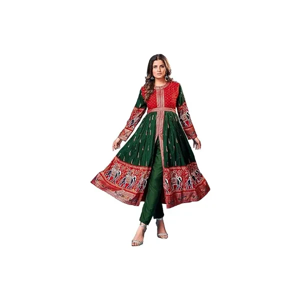 Elina fashion Indian Stitched Kurti for Womens With Pant | Readymade Rayon Printed Kurtis Kurta For Women