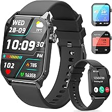 Smart Watch for Men, 120 Sports Modes Smartwatch with 1.83" HD Touchsreen, IP67 Waterproof, Sleep Monitor, Bluetooth Call & Music Control Fitness Watch for Android/iPhone (Black)