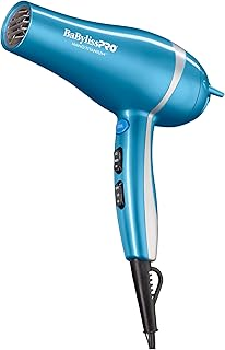 BaBylissPRO Nano Titanium 2000-Watt Blow Dryer with Concentrator Nozzle, Professional Grade Ionic Corded Styling Tool for Hair