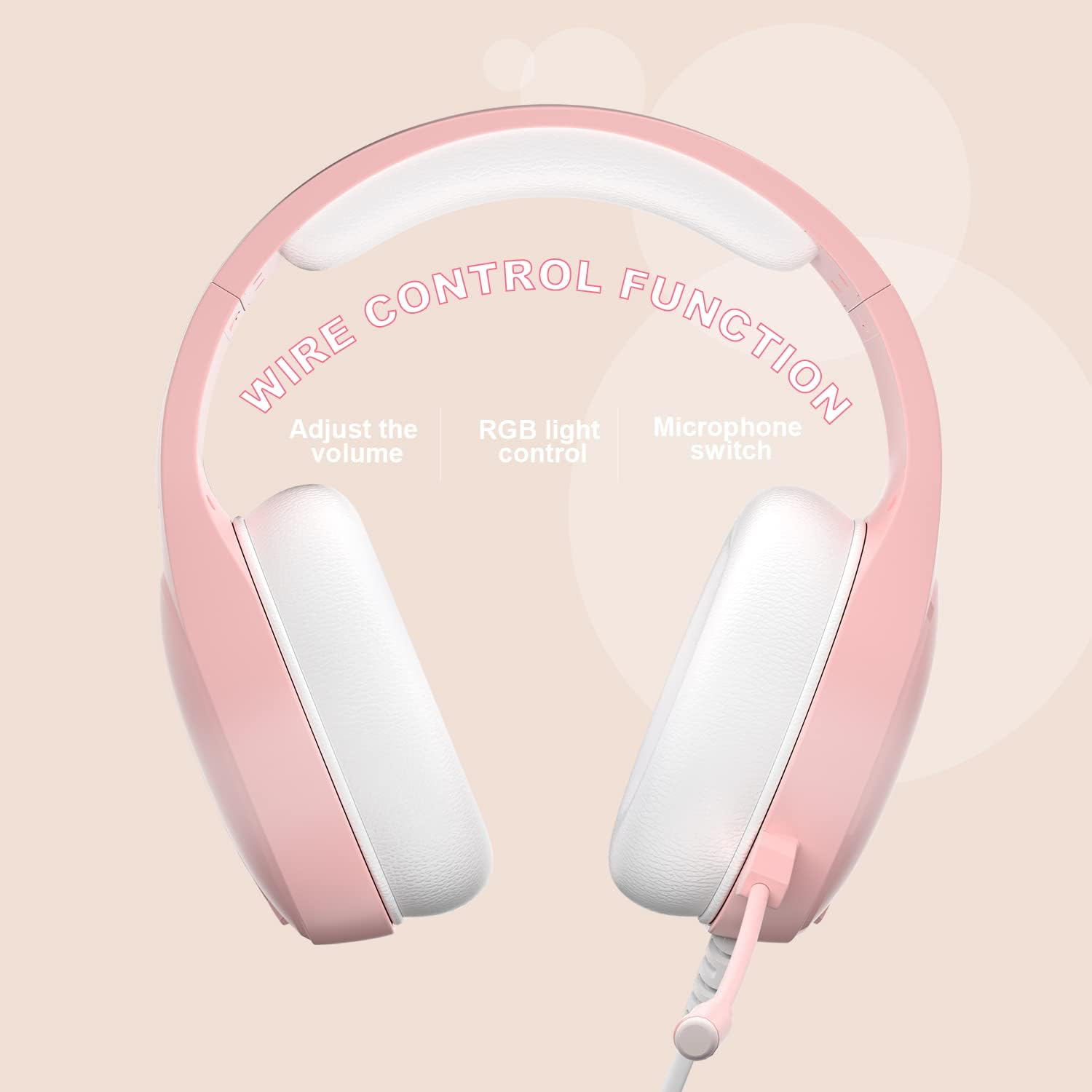 Anivia Computer Headsets Over Ear Headphones Wired Gaming Headset with Mic for PC Mac PS4 PS5 Xbox One, Stereo Surround Sound, Purple